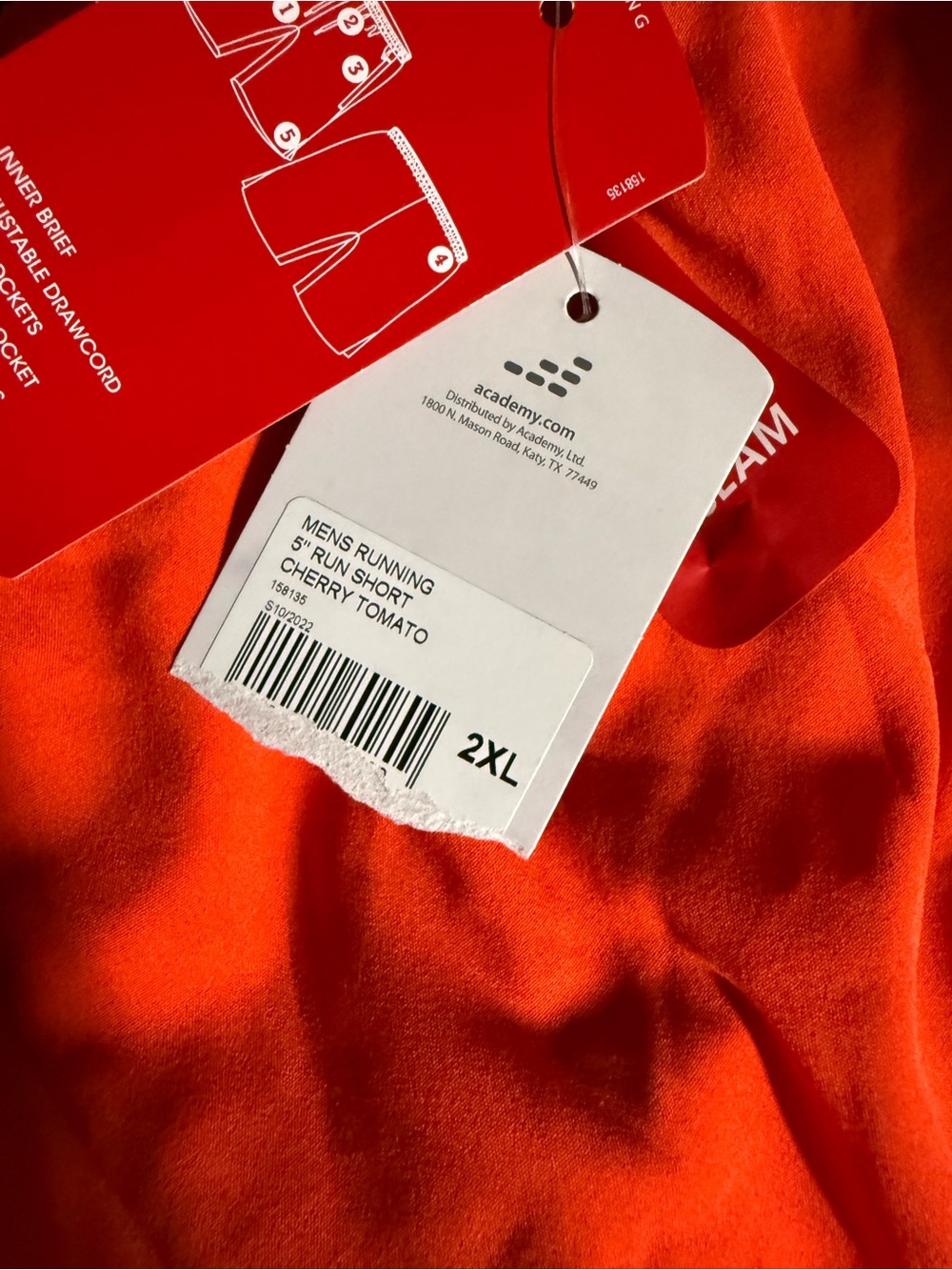 Men's Running 5" Short - Cherry Tomato